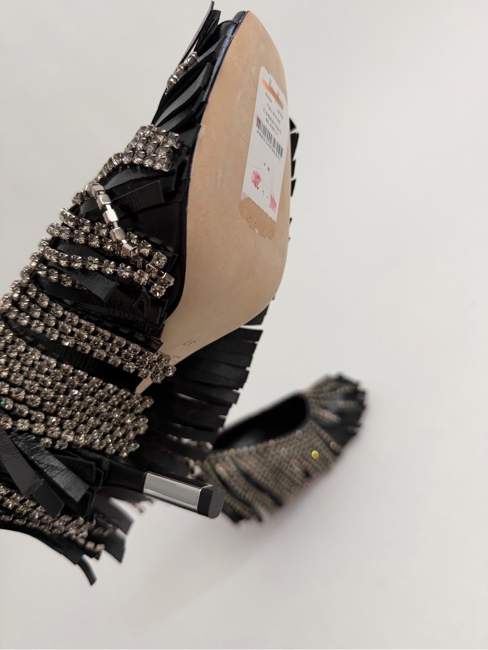Chloe Mona crystal-embellished fringed leather pumps Archive 7 Boho Romantic - Picture 8 of 12